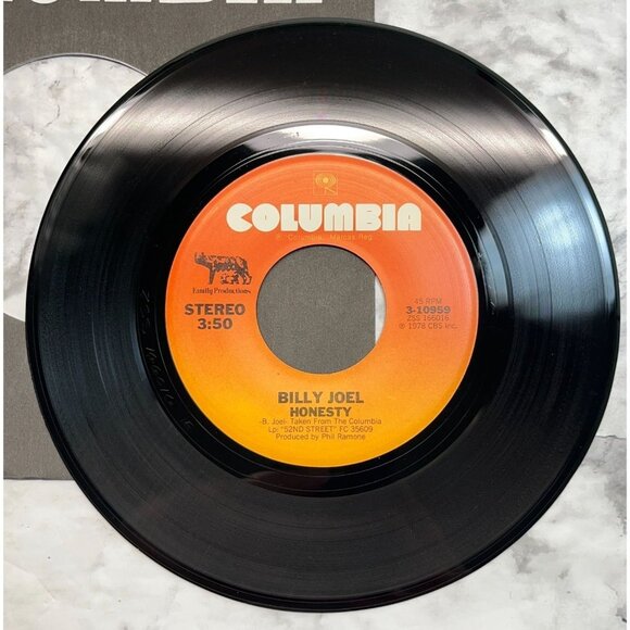 Billy Joel Honesty / The Mexican Connection 45 Vinyl 70s Pop Rock Columbia 10959 - Picture 4 of 6